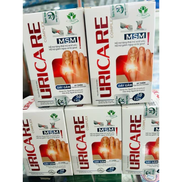 viên uống URICARE hỗ trợ giảm thải trừ acid uric,giảm nguy cơ bị gout(lọ 30v)