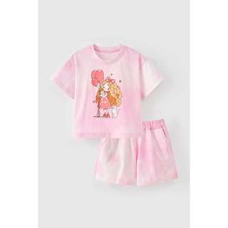 Bộ thun ngắn tay bé gái Rabity 960.085