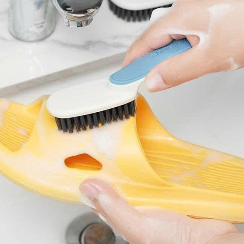 Combo 5 Bàn Chải Đánh Giày Dép Nhỏ Gọn Tiện Lợi, Bàn Chải Đa Năng Cứng Cáp Cầm Lông Nhựa PP Mềm Mại