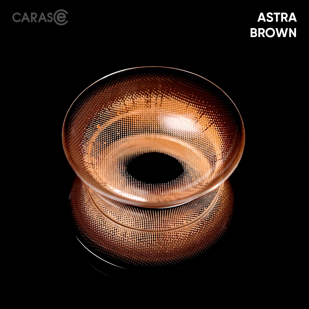 [1 chiếc] Kính áp tròng khoá ẩm 8H 1 Tháng Màu Nâu Tây CARASE, Lens cận ASTRA BROWN