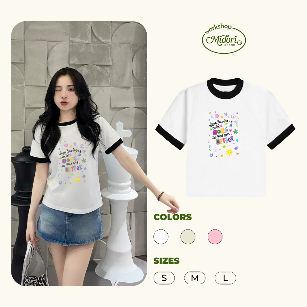 Áo Thun Baby Tee GOOD THINGS Cao Cấp Phông Nam Nữ Unisex Cotton Local Brand | MI MIDORI