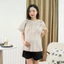 Áo Bầu Phối Cổ Ren Larosa Chất Liệu Thô Mềm Thoáng Mát Trẻ Trung Thanh Lịch LA069A