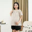 Áo Bầu Phối Cổ Ren Larosa Chất Liệu Thô Mềm Thoáng Mát Trẻ Trung Thanh Lịch LA069A
