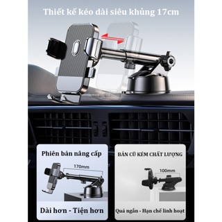 Giá đỡ điện thoại ô tô, gắn taplo, kính chắn gió, chống rung, xoay 360 độ, chắc chắn và bền bỉ