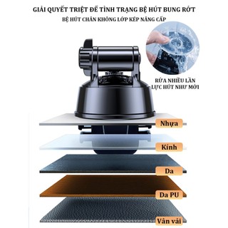 Giá đỡ điện thoại ô tô, gắn taplo, kính chắn gió, chống rung, xoay 360 độ, chắc chắn và bền bỉ