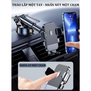 Giá đỡ điện thoại ô tô, gắn taplo, kính chắn gió, chống rung, xoay 360 độ, chắc chắn và bền bỉ