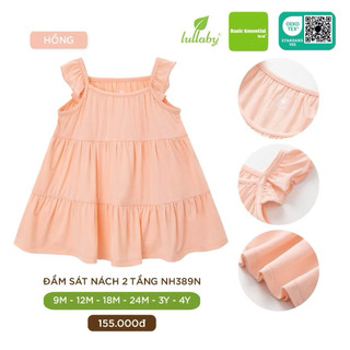 Đầm sát nách Lullaby cho bé 12-18,18-24 chất mềm mát