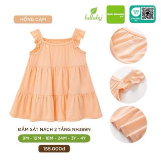 Đầm sát nách Lullaby cho bé 12-18,18-24 chất mềm mát