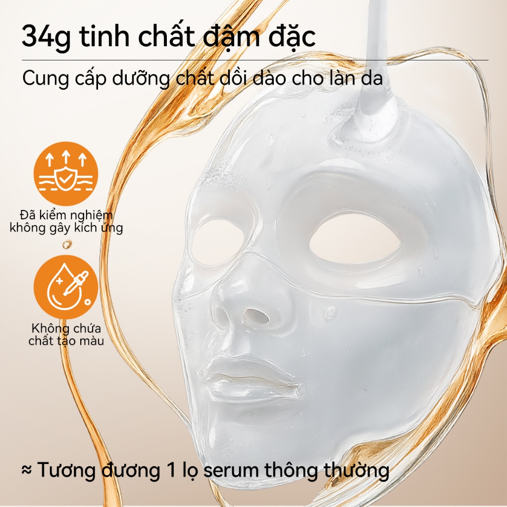 LANBENA Mặt Nạ Thạch (34g) - Dưỡng Sáng Trắng Da, Chống Lão Hoá Giảm Nhăn Làm Dịu Trẻ Hoá Da Vitamin C Skincare