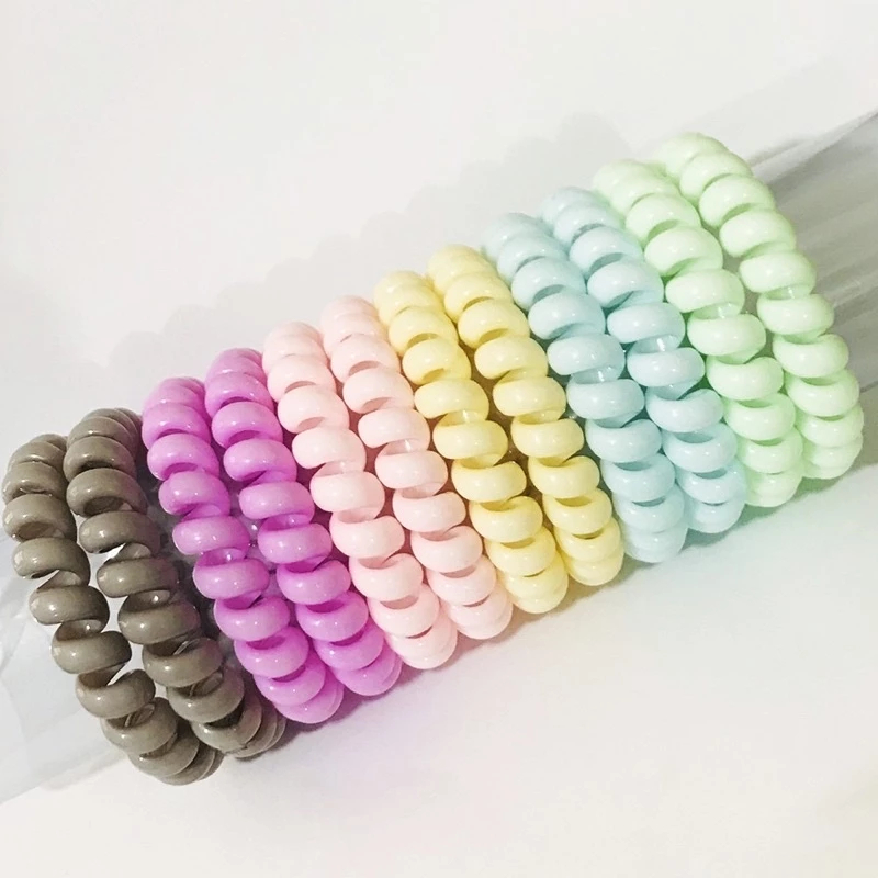 Combo 5 Dây Buộc Tóc Lò Xo Nhiều Màu Đơn Giản Không Làm Gãy Tóc Không Đau Tóc Phụ Kiện Tóc Nữ