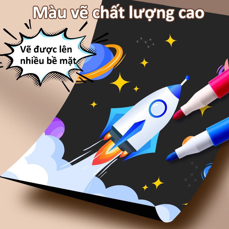 Hộp Bút Màu Acrylic, Mực Đều Không Lem, Màu Đẹp Sắc Nét, Phù Hợp Cho Bé Và Người Lớn