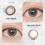 Kính áp tròng khoá ẩm 8H 1 Tháng Màu Nâu Ngà Pha Be CARASE, Lens cận IVORY BROWN