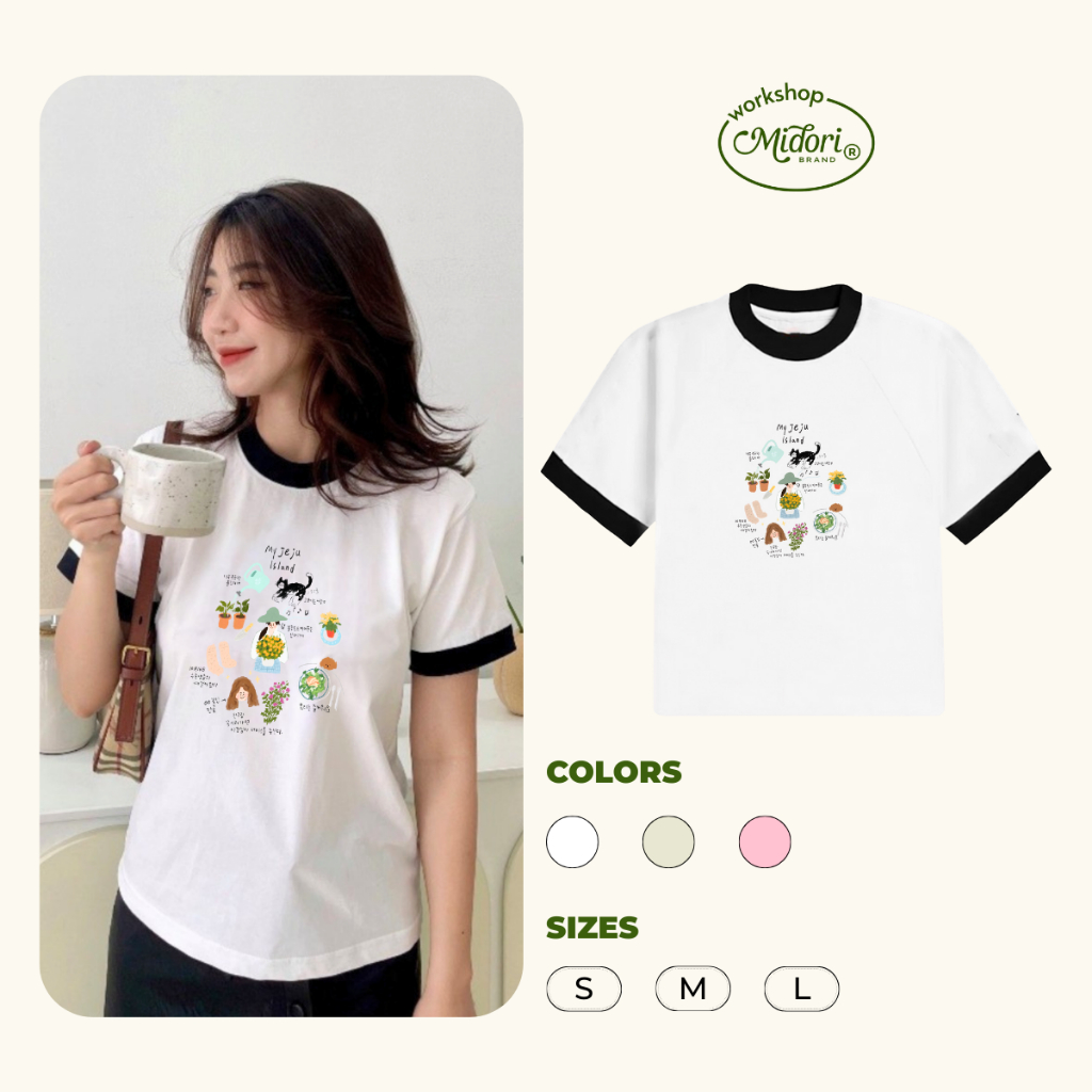 Áo Thun Baby Tee Jeju Island Cao Cấp Phông Nam Nữ Unisex Cotton Local Brand | MI MIDORI