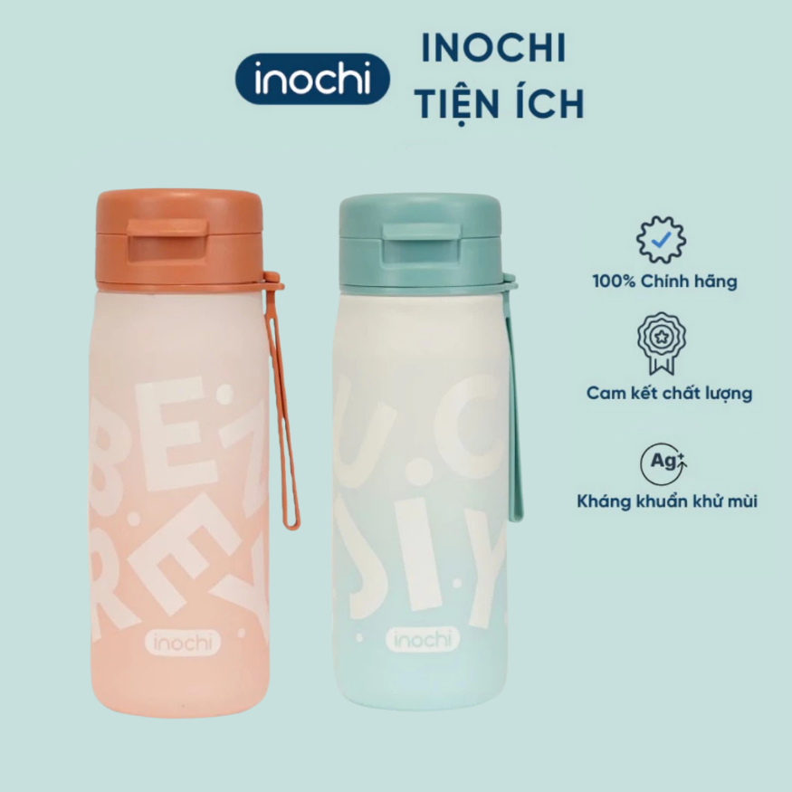 [MẪU MỚI] Bình nước Kita Glow INOCHI nhựa nguyên sinh cao cấp, nắp chống rò rỉ nước size 500ml và 700ml