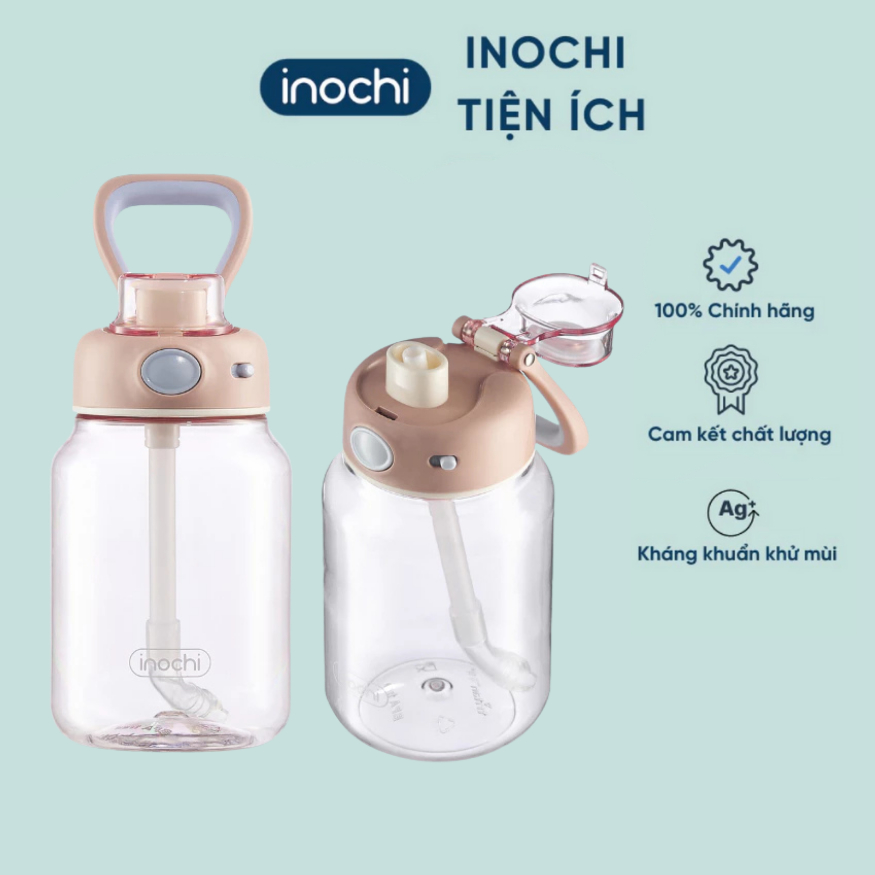 Bình nước Kita Gummy dung tích 700ml có ống hút, quai cầm tiện lợi