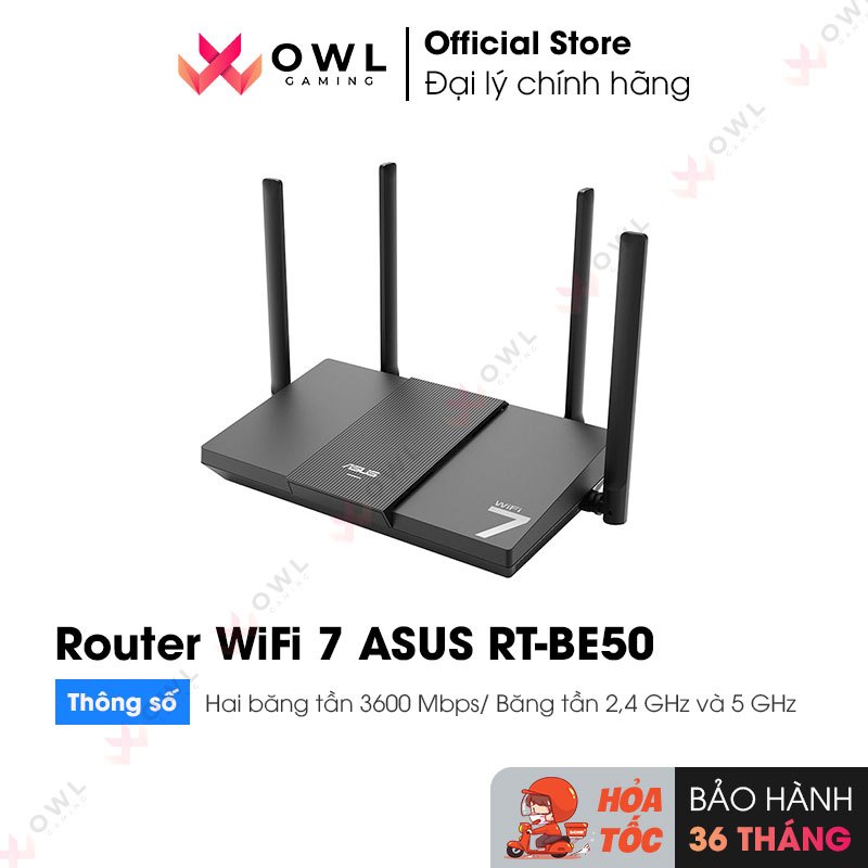 Router WiFi 7 ASUS RT-BE50 (hàng chính hãng) | Shopee Việt Nam