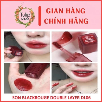 Son Kem Lì Black Rouge màu DL6 đỏ nâu pha cam