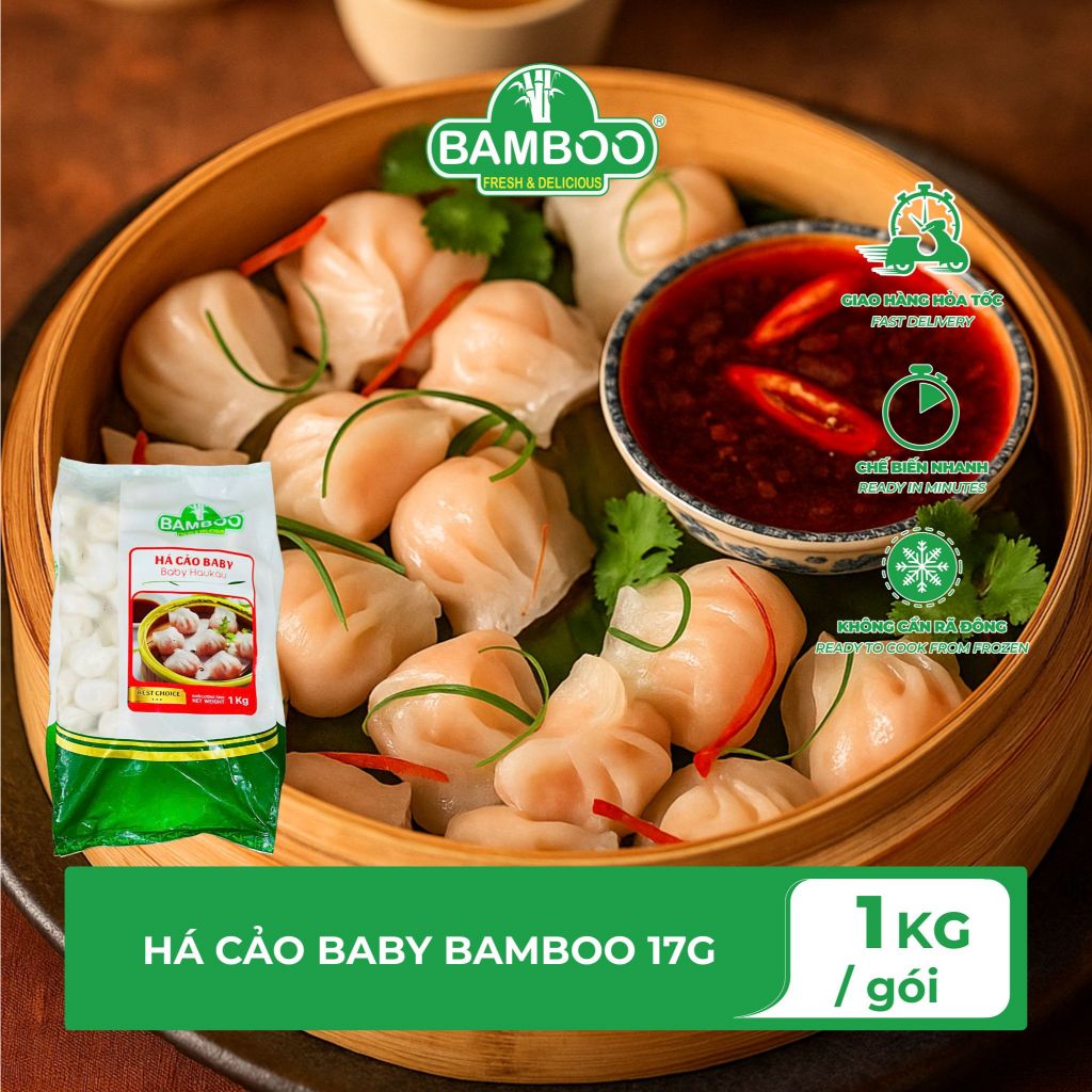 Há Cảo Baby BAMBOO – Mini Dimsum Nhân Tôm Tươi Ngon (17g x ~59 cái ...
