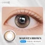 Kính áp tròng khoá ẩm 8H 1 Tháng Màu Nâu Sẫm CARASE, Lens cận MAJESTA BROWN