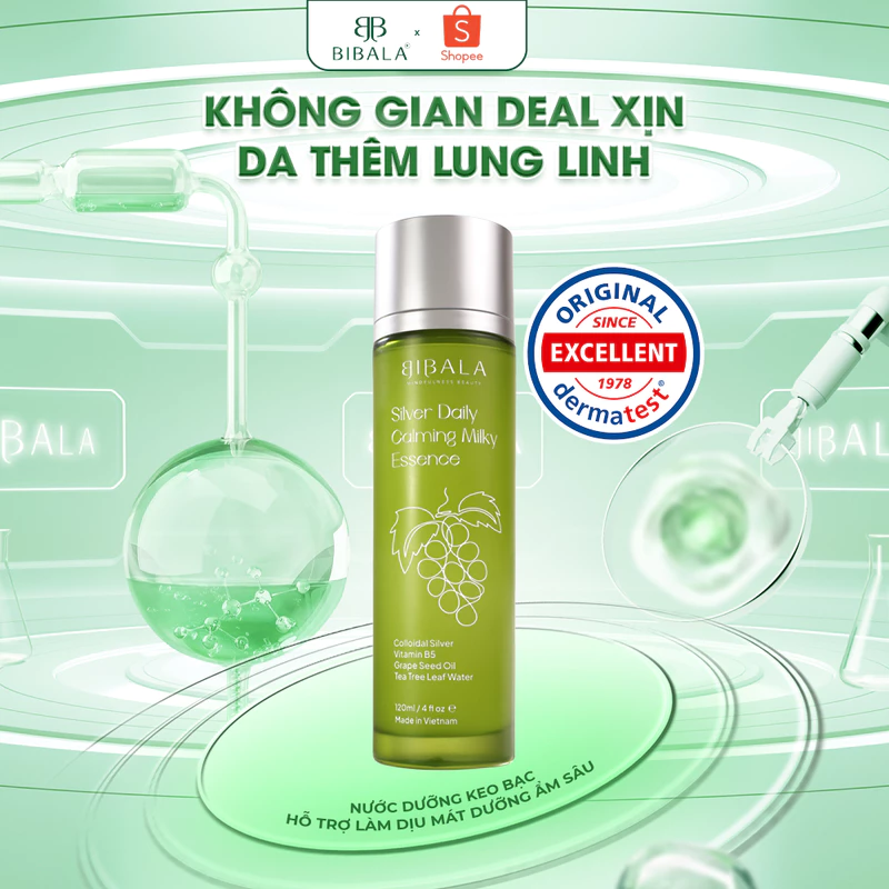 Sữa dưỡng keo bạc phục hồi, ngăn ngừa hại khuẩn cho da tổn thương, nhạy cảm 120ML SILVER DAILY CALMING MILKY ESSEN — ảnh 1