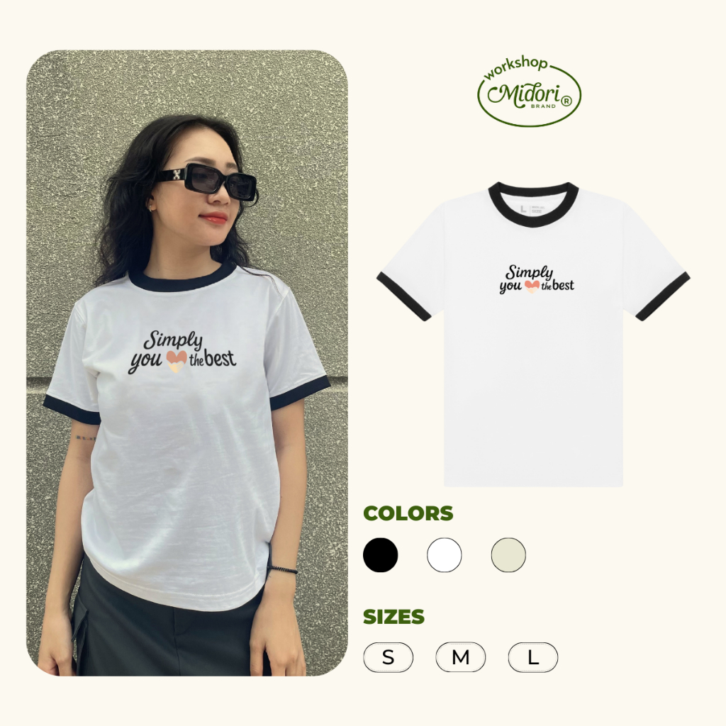 Áo Thun Baby Tee SIMPLY Basic Cotton Cao Cấp Phông Nam Nữ Unisex Local Brand | Mi Midori