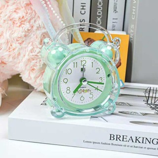 Đồng Hồ Báo Thức Mini Trong Suốt DIDOOGLT Dễ Thương Hình Gấu Pastel – Đồng Hồ Để Bàn Trang Trí, Báo Thức Học Tập