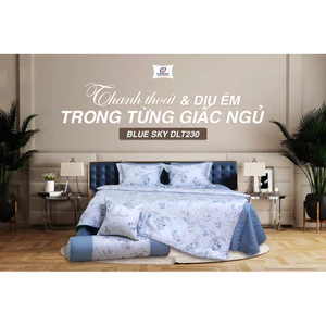 Bộ ga nệm Hanvico Blue Sky DLT230 - Tencel 40s
