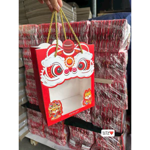 Túi hình lân mặt kính đựng quà ,bánh kẹo trung thu cho bé