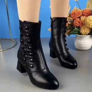 Giày Bốt cổ thấp đế mềm cao 5cm êm chân, tôn dáng, phong cách lịch thiệp cho chị em- mã 182
