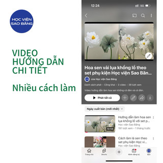 Set cánh hoa sen cắt sẵn và phụ kiện trọn bộ làm hoa khổng lồ