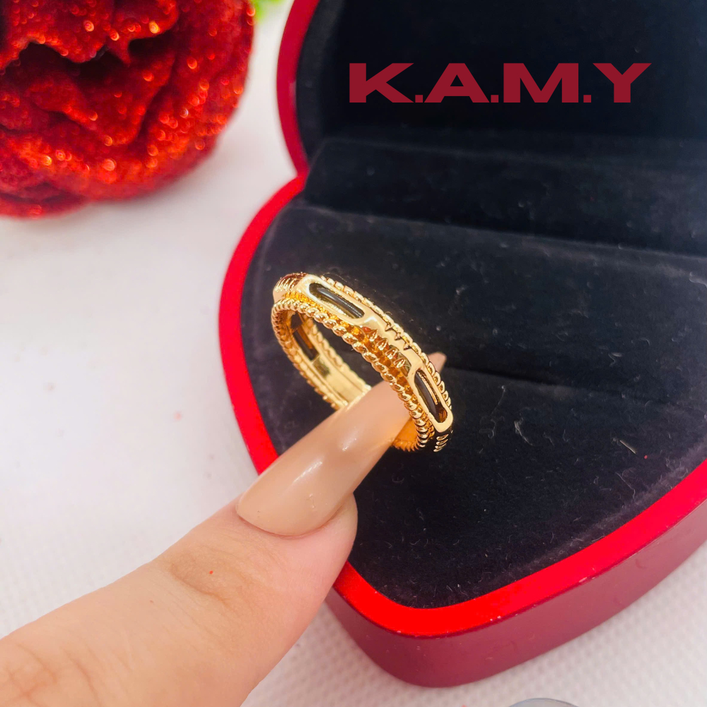 Nhẫn Lông Voi Mạ Vàng 18K Cao Cấp – Trang Sức Phong Thủy May Mắn Tài Lộc Nam Nữ
