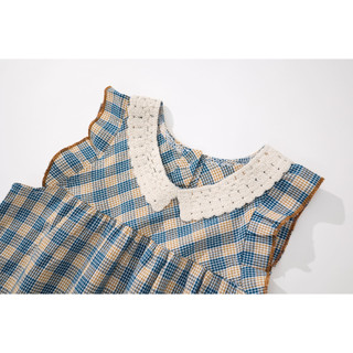 Váy Cho Bé Gái, Váy Cho Bé Gái Thiết Kế Cánh Tiên Cổ Bèo Xinh Xắn Chất Liệu Cotton Mềm Mịn