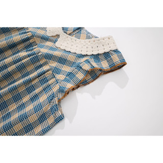Váy Cho Bé Gái, Váy Cho Bé Gái Thiết Kế Cánh Tiên Cổ Bèo Xinh Xắn Chất Liệu Cotton Mềm Mịn