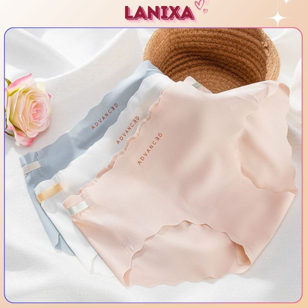 Quần lót nữ su mềm mịn thoáng mát cạp vừa ôm mông tôn dáng sexy viền lượn sóng xinh xắn LANIXA L8368