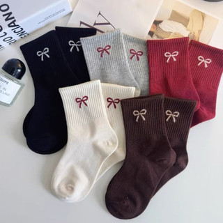 Set 5 tất nơ cho bé gái từ 2 đến 12 tuổi chất liệu co giãn 4 chiều