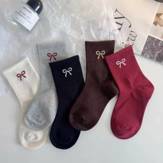 Set 5 tất nơ cho bé gái từ 2 đến 12 tuổi chất liệu co giãn 4 chiều