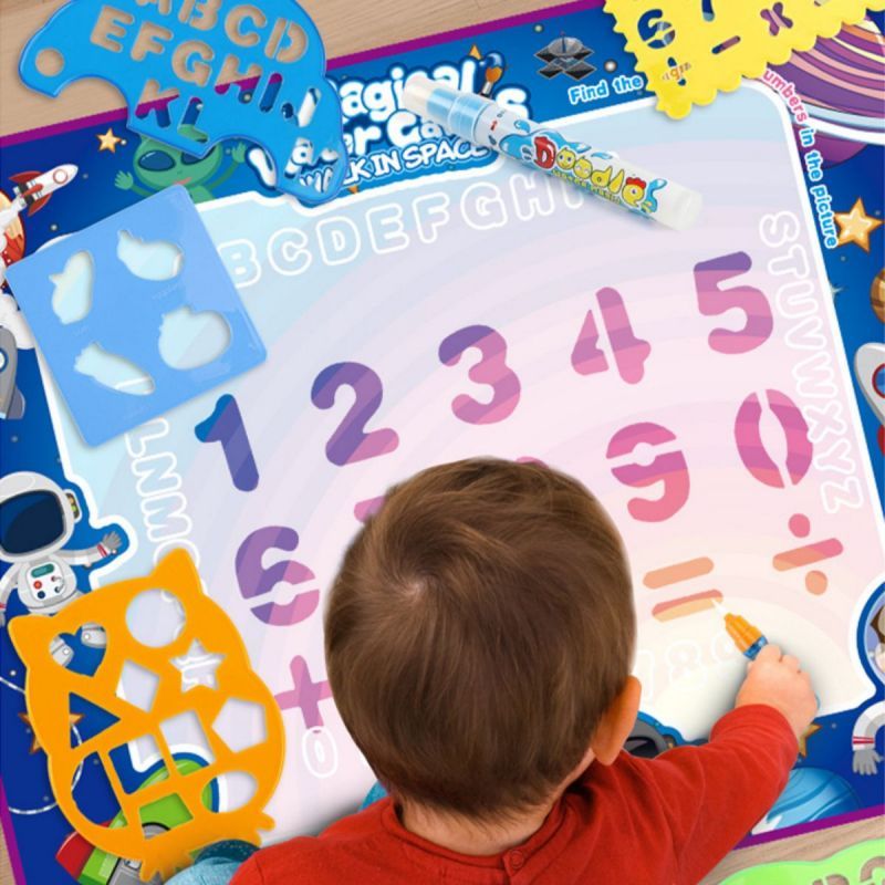 Doodle Mat Magic Water Drawing Màu Mat Sơn Viết Pad Đồ chơi giáo dục cho trẻ em 60 * 80cm