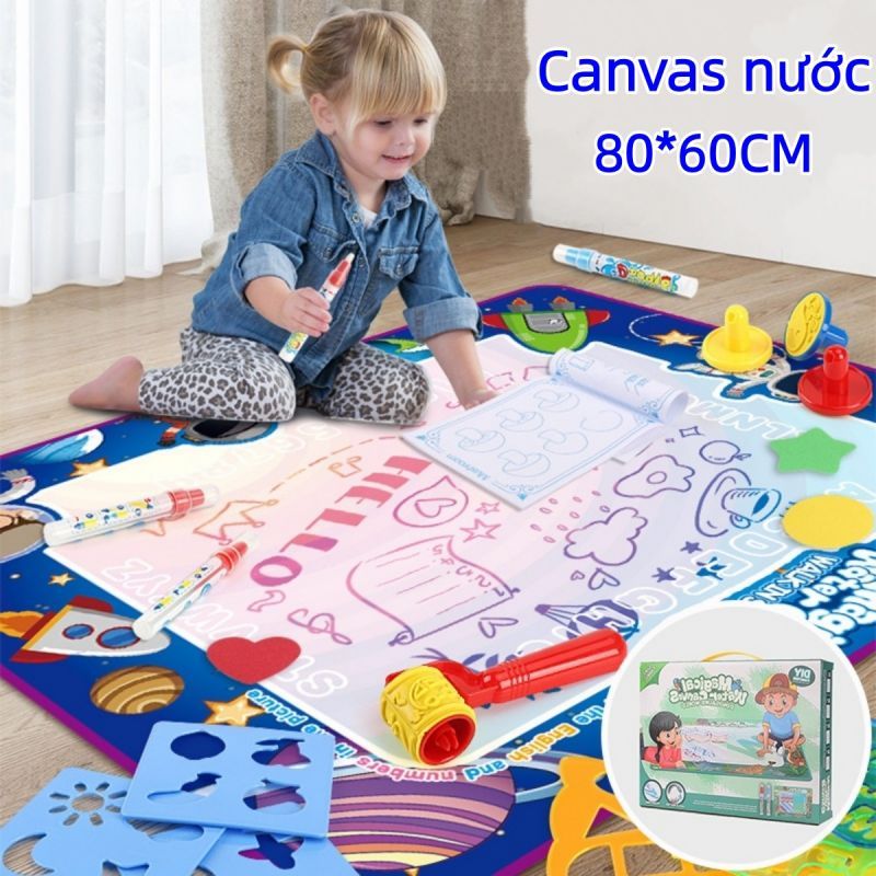Doodle Mat Magic Water Drawing Màu Mat Sơn Viết Pad Đồ chơi giáo dục cho trẻ em 60 * 80cm