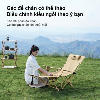 Ghế Xếp Ngoài Trời Thoáng Khí, Ghế Tựa Cắm Trại Chịu Tải 200KG, Lưới Mềm, Gấp Gọn Di Động Đa Năng