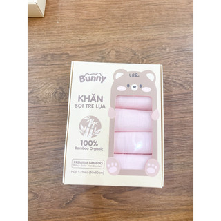 Set 5 Khăn sữa sợi tre các hãng nous,anminaza,bunny,boona,mipbi