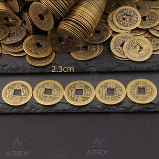Bộ Đồng Xu Ngũ Đế - 2.3cm Thuận Chí,Khánh Hưng,Dương Chính,Càn Long,Gia Khánh 50 Chiếc -Phong Thủy May Mắn Chiêu Tài
