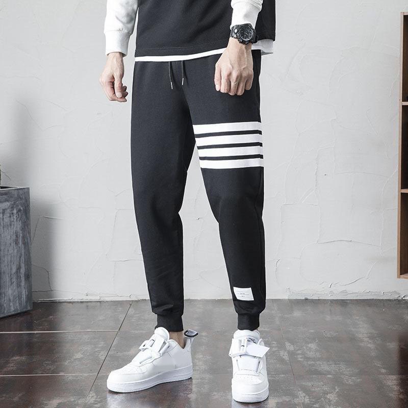 Bộ Quần Áo Mặc Nhà Thể Thao Phối Viền Nam Cao Cấp Đồ Nữ Thun Nỉ Kem Quần Jogger dài - unisex C