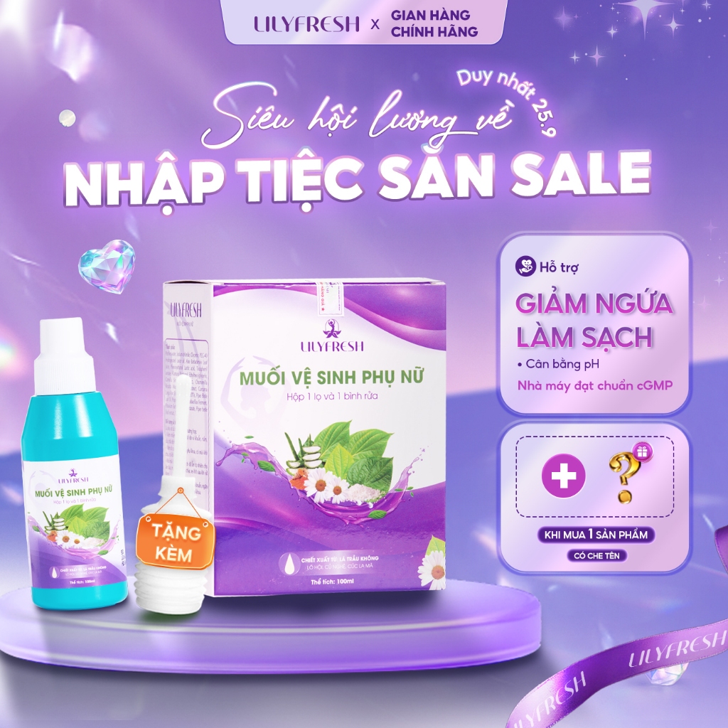 [Cân Bằng Ph] Muối Vệ Sinh Phụ Nữ Lilyfresh - Hình Ảnh Thực Tế