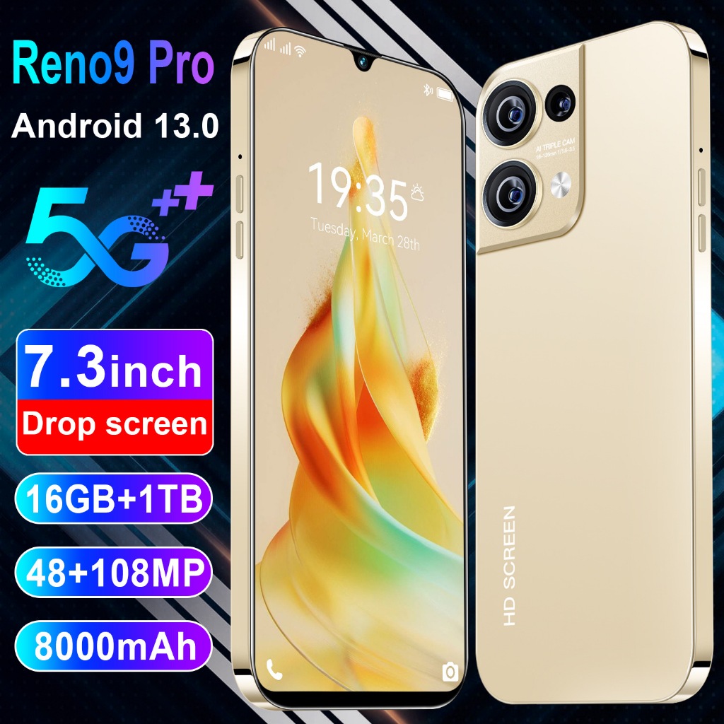【Siêu Sale Black Friday】New Reno9 Pro điện thoại thông minh 6.7 inch HD Android đt 8GB/256GB