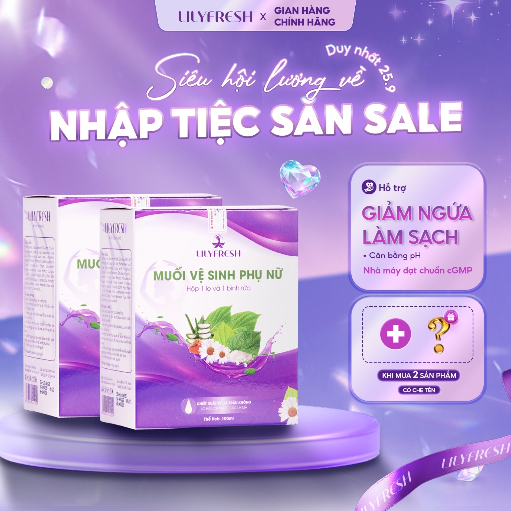 [Live] Bộ 2 Muối Vệ Sinh Phụ Nữ Lilyfresh - Hình Ảnh Thực Tế