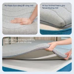 Topper Mate Ru9 Cao Cấp 5cm | Topper Foam Trải Sàn| Chất Liệu Foam Nâng Đỡ Vững Chắc | Màu Xám | Đủ Kích Thước — ảnh 3