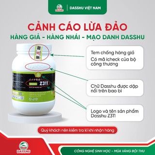DASSHU Z311 - Phân bón sinh học hồi sức cho cây, bung lá Hỗ Trợ Xanh Lá, Dày Lá, Cây Sinh Trưởng Ổn Định