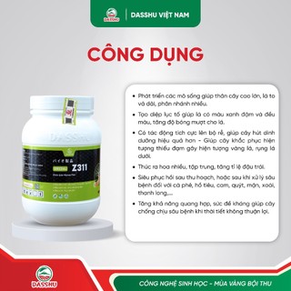 DASSHU Z311 - Phân bón sinh học hồi sức cho cây, bung lá Hỗ Trợ Xanh Lá, Dày Lá, Cây Sinh Trưởng Ổn Định