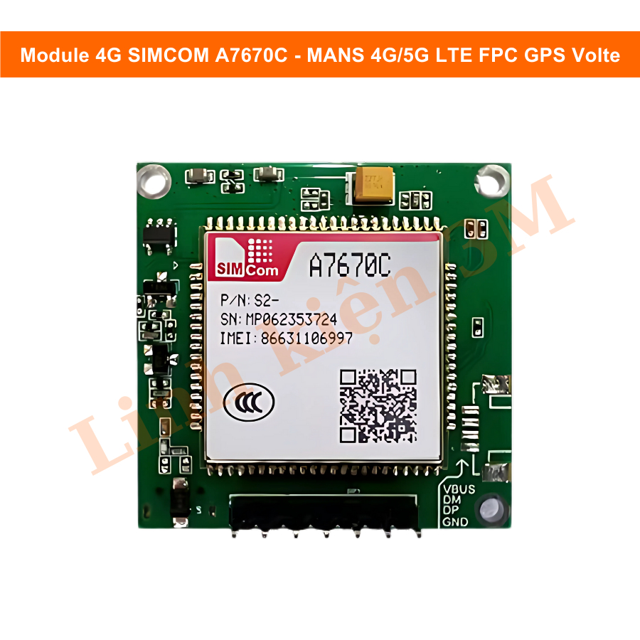 Module SIMCOM A7670C 4G LTE CAT1 - Thay Thế SIM800L, Lập Trình ...