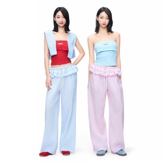 CARA Quần dài sọc nữ Lien phối tầng tạo kiểu cá tính
